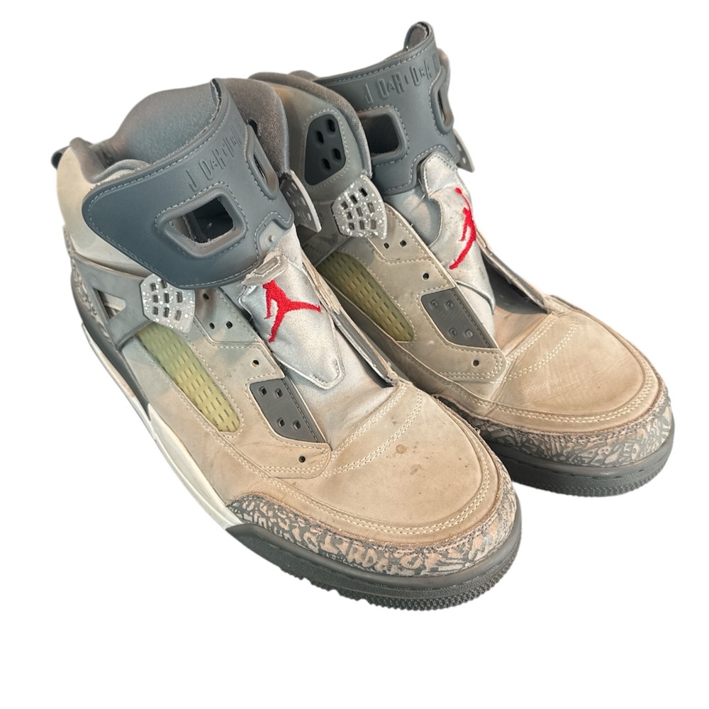 Jordan Athletic Shoes Gray and Red